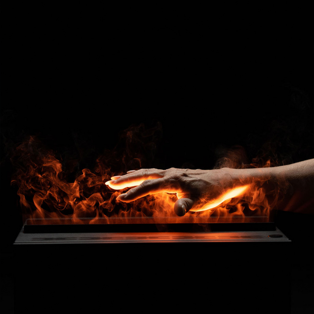 Aquafire Pro AWPR3 water vapor fireplace insert flame detail