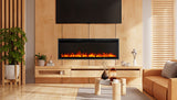 Napoleon Astound SlimMount 42 wall-hanging electric fireplace lifestyle