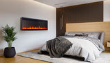 Napoleon Astound SlimMount 42 wall-hanging electric fireplace lifestyle