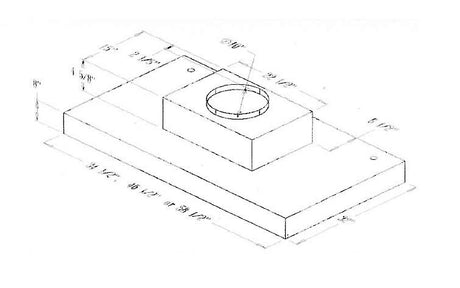 Trade-Winds | 36" Barbecue Vent Hood Liner with 1250 CFM Blower