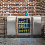 True ADA Height 15 Inch 75 Lb. Right Hinge Outdoor Ice Maker - Stainless Steel - TUIADA-15-RS-A~S