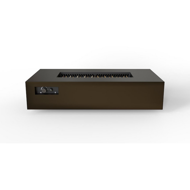 Warming Trends AON 72 x 38 Inch Rectangular Bronze Powder Coated Steel Gas Fire Pit Table