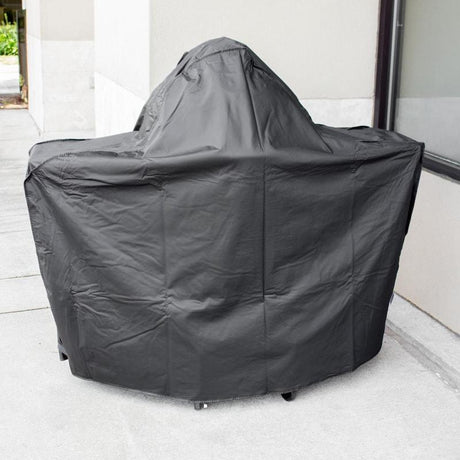 Blaze 20KMCTCV grill cover for 20-inch Kamado on cart with side shelves