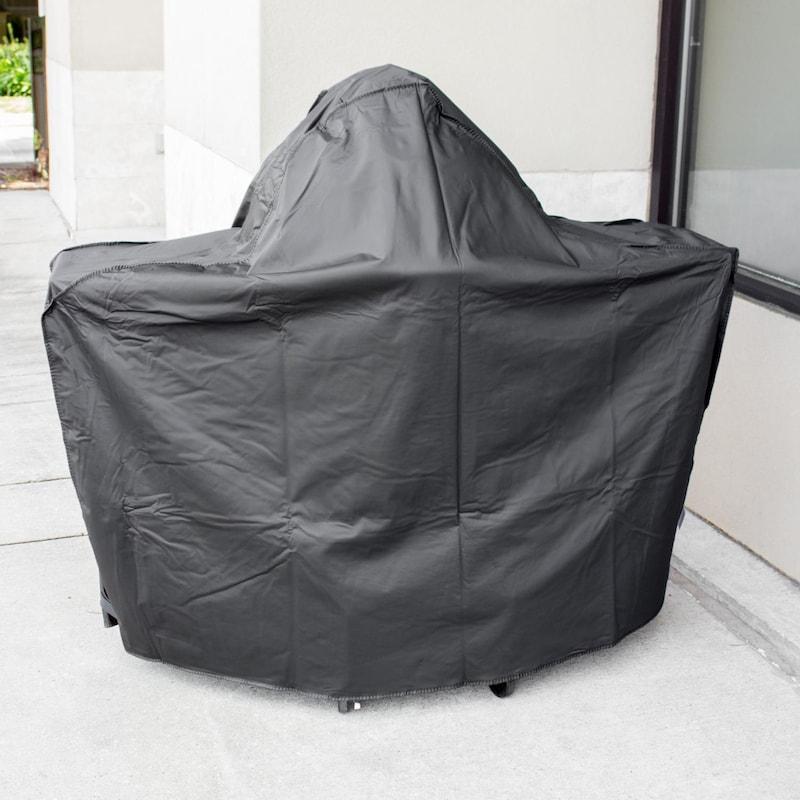 Blaze 20KMCTCV grill cover for 20-inch Kamado on cart with side shelves