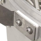 Blaze Kamado side handles fitted to grill