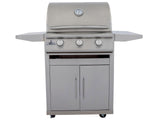 Blaze BCM 25-inch 3-burner freestanding gas grill on soft-close cart