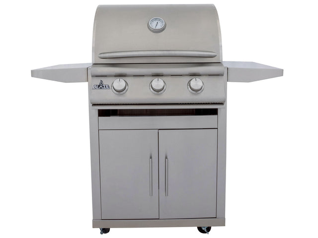 Blaze BCM 25-inch 3-burner freestanding gas grill on soft-close cart