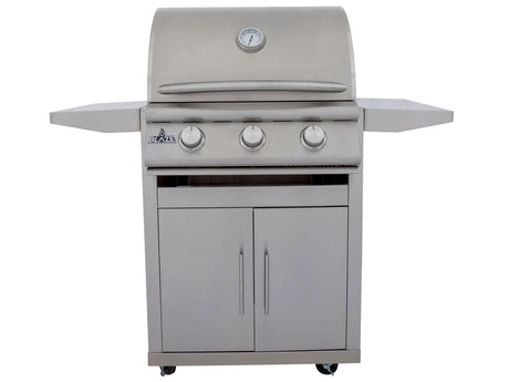 Blaze BCM 25-inch 3-burner freestanding gas grill on soft-close cart
