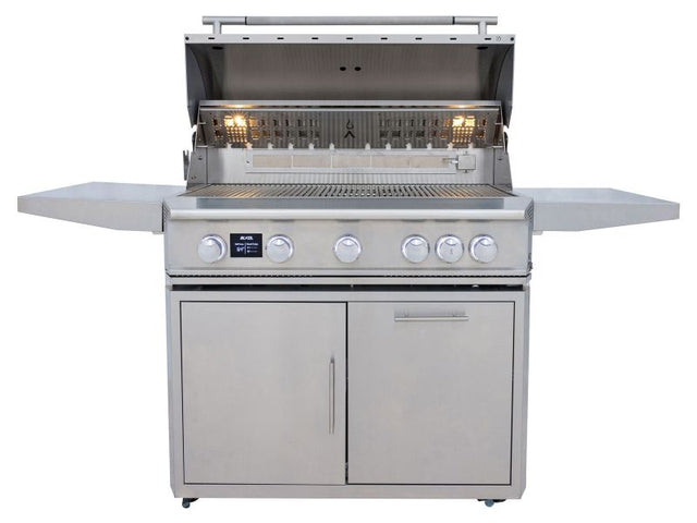 Blaze LTE PRO 40-Inch 5-Burner Gas Grill With Rear Infrared Burner & Rotisserie with Cart