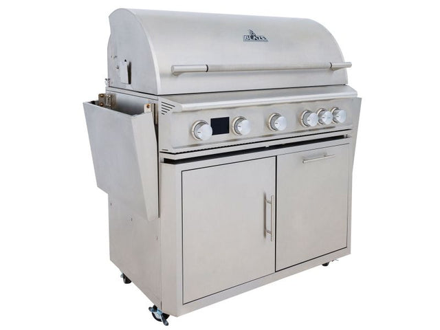 Blaze LTE PRO 40-Inch 5-Burner Gas Grill With Rear Infrared Burner & Rotisserie with Cart