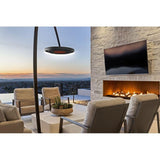 Bromic Eclipse Freestanding Heater over outdoor dining table