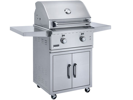 Broilmaster G-Series 26-inch gas grill on stainless steel cart BSG262N BSACT26