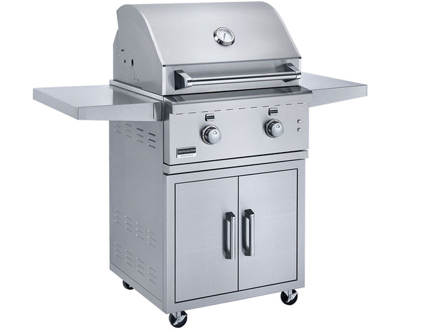 Broilmaster G-Series 26-inch gas grill on stainless steel cart BSG262N BSACT26