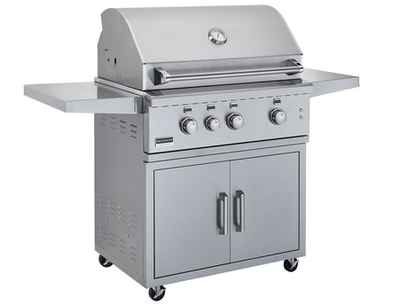Broilmaster G-Series 34-inch gas grill on stainless steel cart BSG343N BSACT34