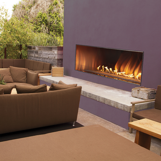 Carol Rose 48" Vent-Free Single-Sided Linear Outdoor Gas Fireplace - view 1