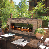 Carol Rose 48" Vent-Free See-Through Linear Outdoor Gas Fireplace - view 1