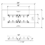 Warming Trends Crossfire CFBH H-Style Brass Gas Fire Pit Burner Kit