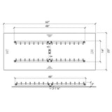 Warming Trends Crossfire CFBH H-Style Brass Gas Fire Pit Burner Kit