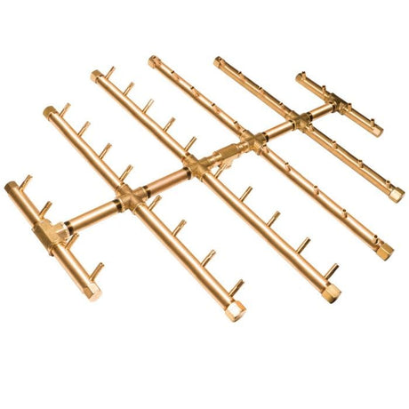 Crossfire CFBCT Circular Tree-Style Brass Gas Fire Pit Burner