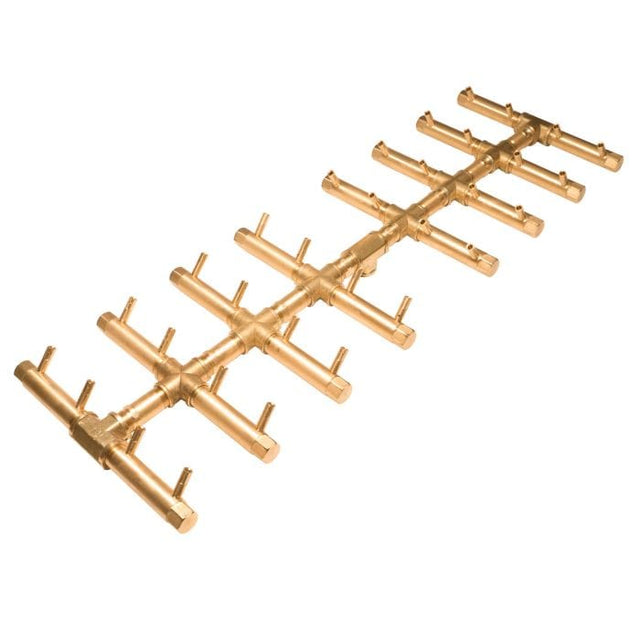 Crossfire CFBDT Double Tree-Style Brass Gas Fire Pit Burner