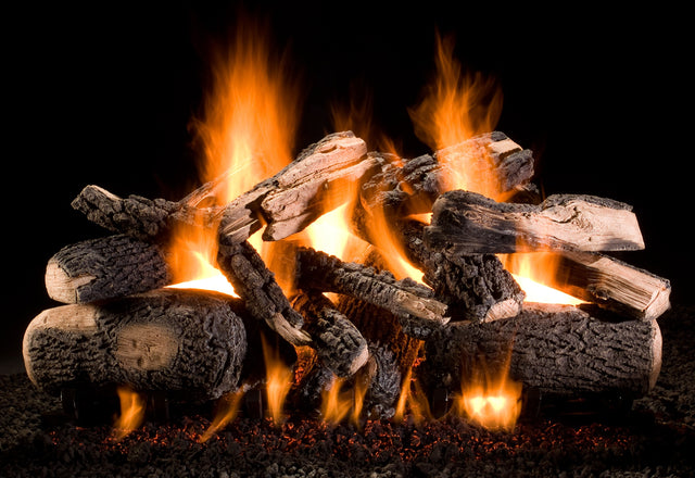 Hargrove 30 Inch Stacked Large Vented Log Set Pilot and Variable Remote - 30CNDS1F8