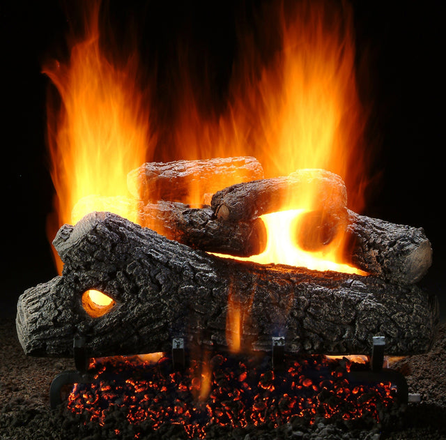 Hargrove 18-21 Inch See Through Vented Log Set Variable Flame with Remote - 18RNST1F5