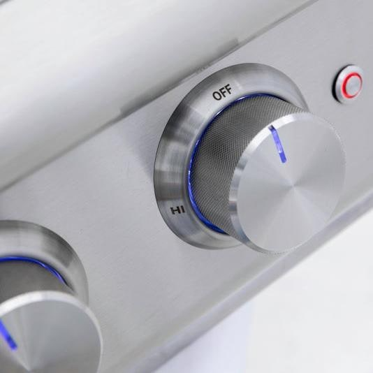 Blaze Premium LTE+ Built-In Gas High Performance Power Burner W/ Wok Ring & Stainless Steel Lid - BLZ-PBLTE3