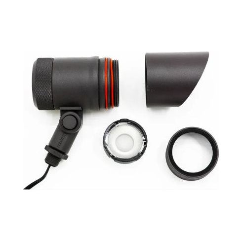 Lumien Bronze Aluminum Spot Light, 8 Watts, Standard Dimming, 10-15V, 640 Lumens, 3000K, w/  40 Degree Beam Spread Lens & Hex Louver