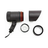 Lumien Black Aluminum Spot Light, 8 Watts, Standard Dimming, 10-15V, 640 Lumens, 3000K, w/  40 Degree Beam Spread Lens & Hex Louver