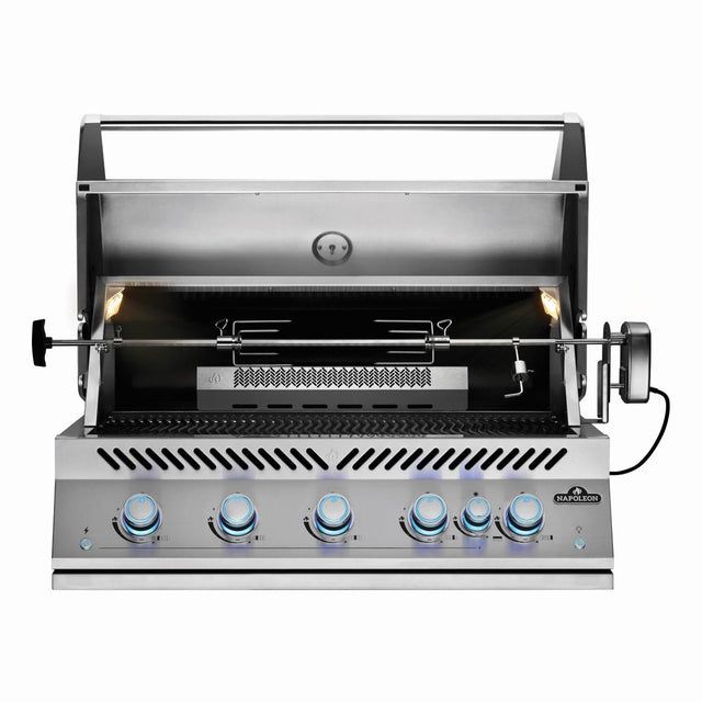 Napoleon 700 Series 5-Burner 38-Inch Built-In Propane Grill w/ Rotisserie & SafetyGlow