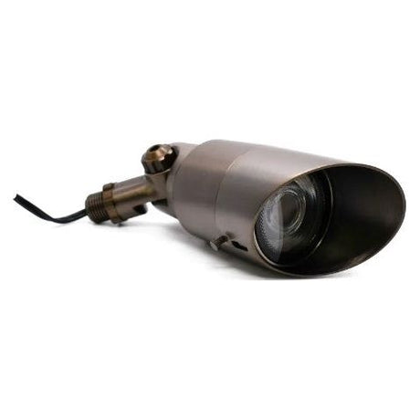 Lumien Brass Spot Light, Modular Light Source, 5W, 375 Lumens, 3000K, w/ : (3) Beam Spread Lens (15 Degree, 40 Degree, 60 Degree)
