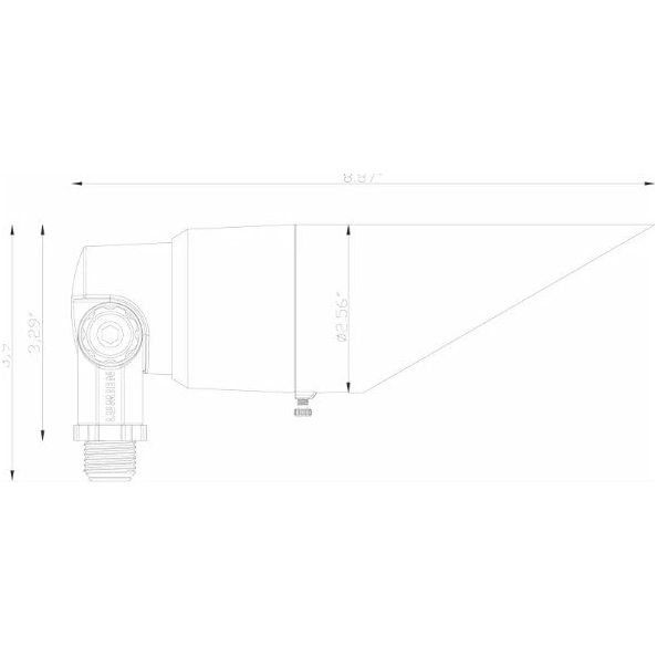Lumien Brass Down Light, Modular Light Source, 5W, 375 Lumens, 2700K, w/ : (3) Beam Spread Lens (15 Degree, 40 Degree, 60 Degree)