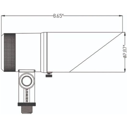 Lumien Bronze Aluminum Down Light, 12 Watts,   Dimmable (WW - 2700-5700K), 10-15V, 760 Lumens, w/  40 Degree Beam Spread Lens & Hex Louver