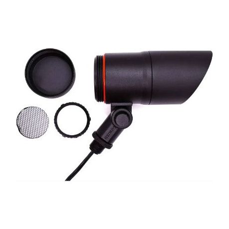 Lumien Bronze Aluminum Spot Light, 12 Watts,   Dimmable (RGBWW - 2700-5700K), 10-15V, 595 Lumens, w/  40 Degree Beam Spread Lens & Hex Louver