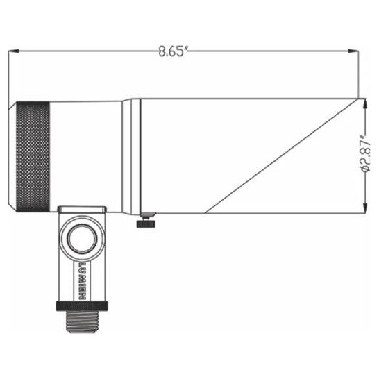 Lumien Bronze Aluminum Down Light, 12 Watts,   Dimmable (RGBWW - 2700-5700K), 10-15V, 531 Lumens, w/  40 Degree Beam Spread Lens & Hex Louver