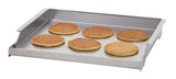 Delta Heat DHGP18 Griddle Plate in use on grill
