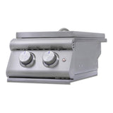 Blaze Premium LTE+ Propane / Natural Gas Stainless Steel Double Side Burner W/ Lid - BLZ-SB2-LTE3