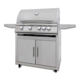 Blaze Premium LTE+ 32-Inch 4-Burner Gas Grill W/ Rear Infrared Burner & Lift-Assist Hood