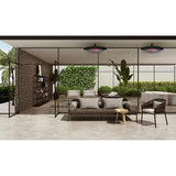 Bromic Eclipse Smart-Heat Electric Pendant - installed outdoor scene