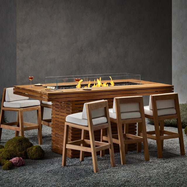 EcoSmart Fire Gin 90 Bar Height Fire Pit Table