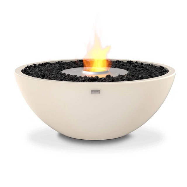 EcoSmart Fire Mix 850 fire pit in Bone with stainless steel burner