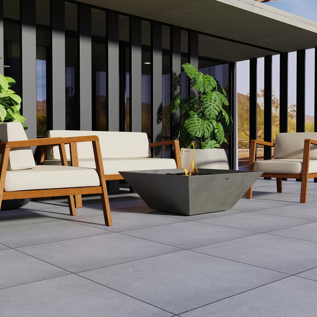 EcoSmart Fire Nova 850 fire pit on a modern patio