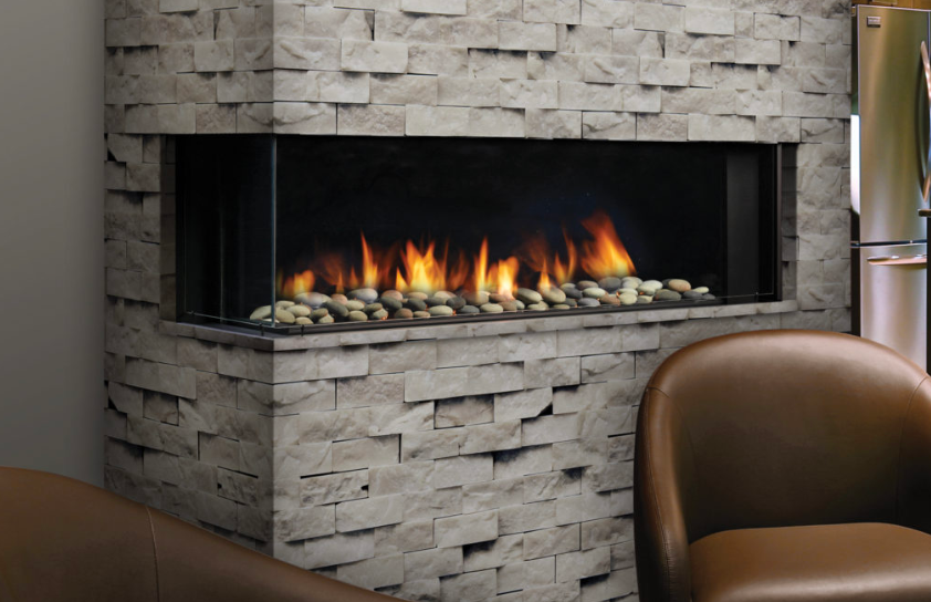 Marquis Enclave 48" Linear Bay Fireplace MQVLBG48