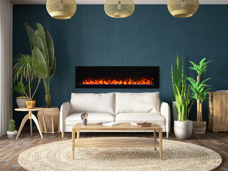 Amantii Fire & Ice Evolution 60-Inch Linear Electric Fireplace EVO6020