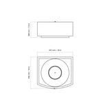 EcoSmart Fire Grate 18 Fireplace Grate - dimensions diagram