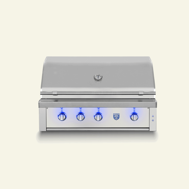 American Made Grills Estate Freedom 42-Inch Built-In Propane Grill - front view