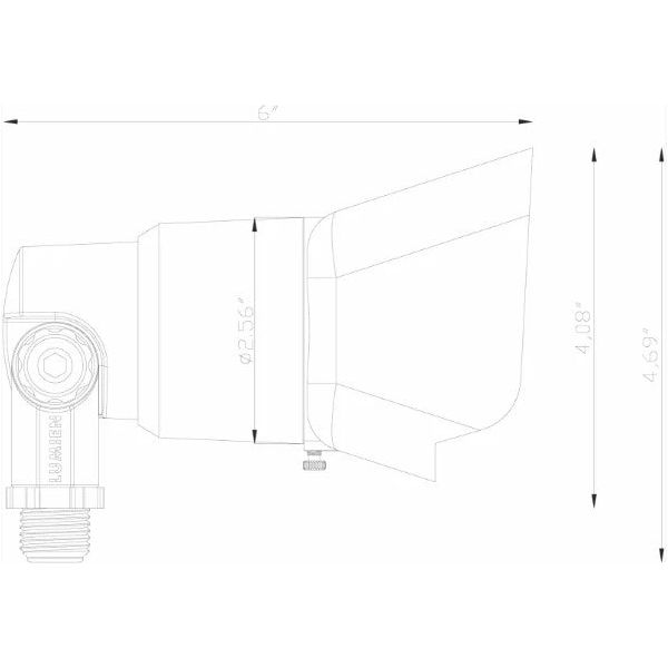 Lumien Brass Flood Light, Modular Light Source, 5W, 375 Lumens, 2700K, w/ : (3) Beam Spread Lens (15 Degree, 40 Degree, 60 Degree)