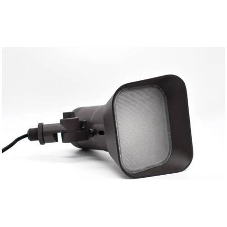 Lumien Bronze Aluminum Flood Light, 12 Watts,   Dimmable (RGBWW - 2700-5700K), 10-15V, 511 Lumens, w/  40 Degree Beam Spread Lens & Hex Louver