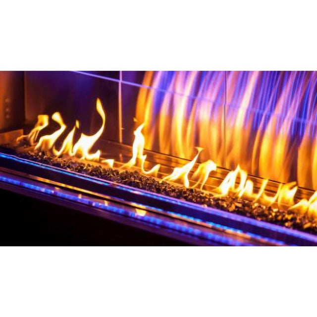 Firegear Kalea Bay Outdoor Linear Vent Free Gas Fireplace with LED Lights