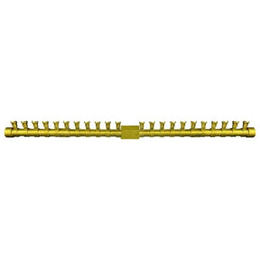 Firegear Pro Series T Burners - Brass Gas Burner in horizontal layout, ideal for custom outdoor fire pit installations with high BTU output.